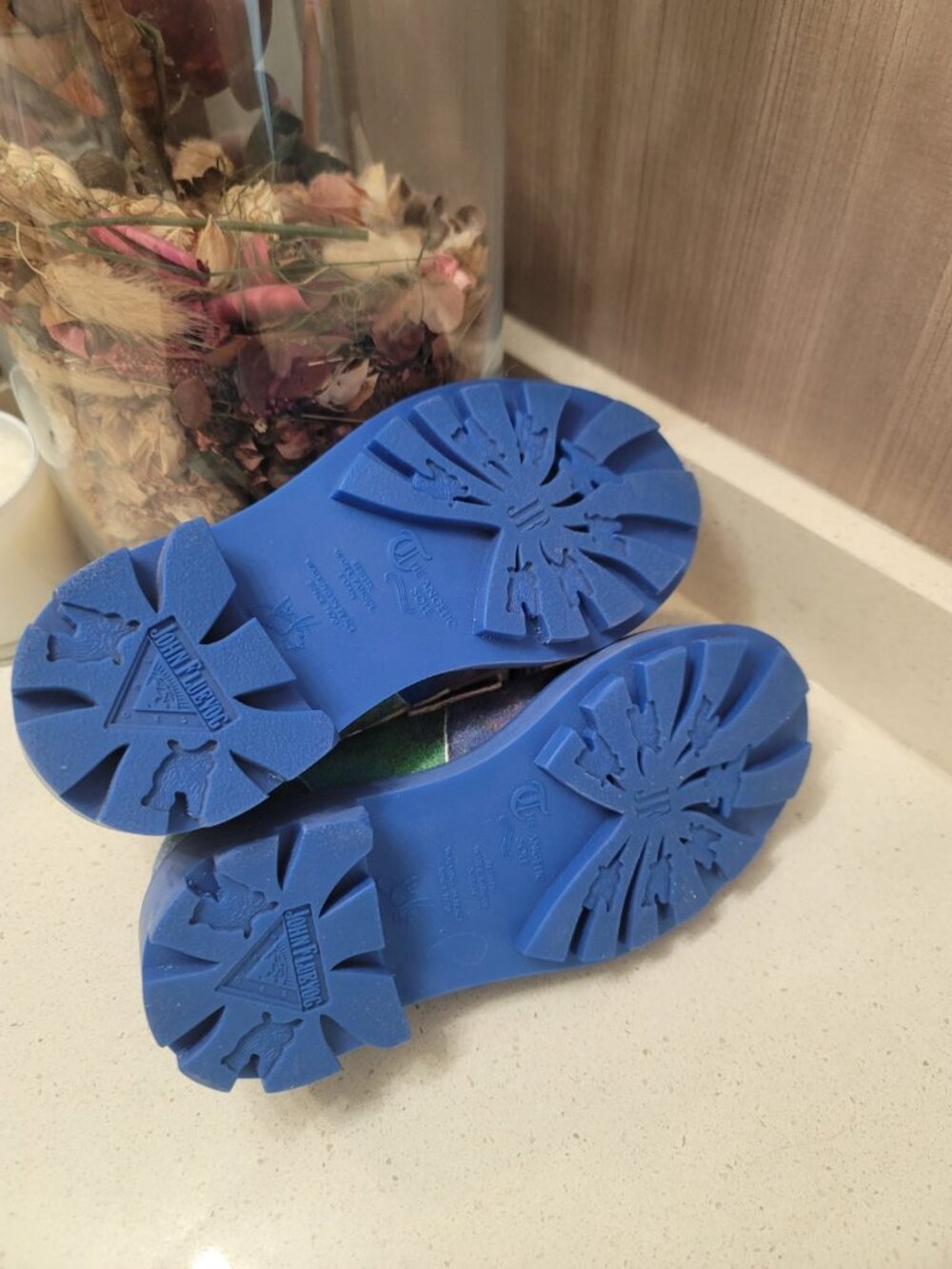 John Fluevog 7th Heaven Lindy Shoes Women Sz 6 Blue/Multicolor - Picture 7 of 9